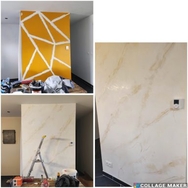 stucco dans un séjour