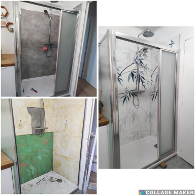 nouveaux panneaux de douche en alu