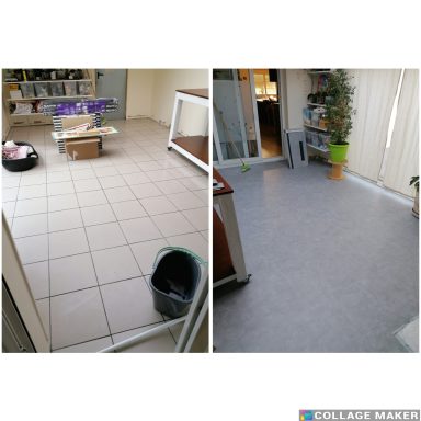 recouvrement de carrelage par des dalles pvc
