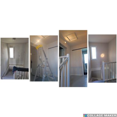 nouveau papier peint pour cette cage d'escalier