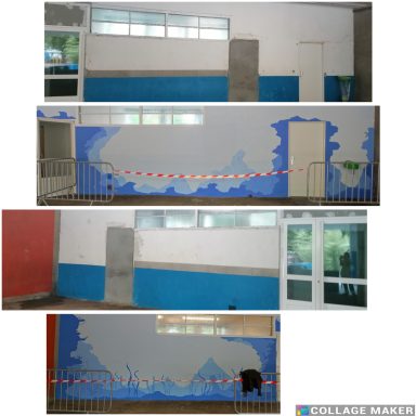 un préau d'école trop triste