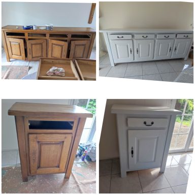 relooking de buffet avec une résine