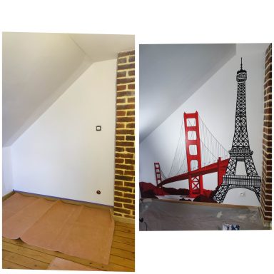 fresque chambre d'amis, thème imposé