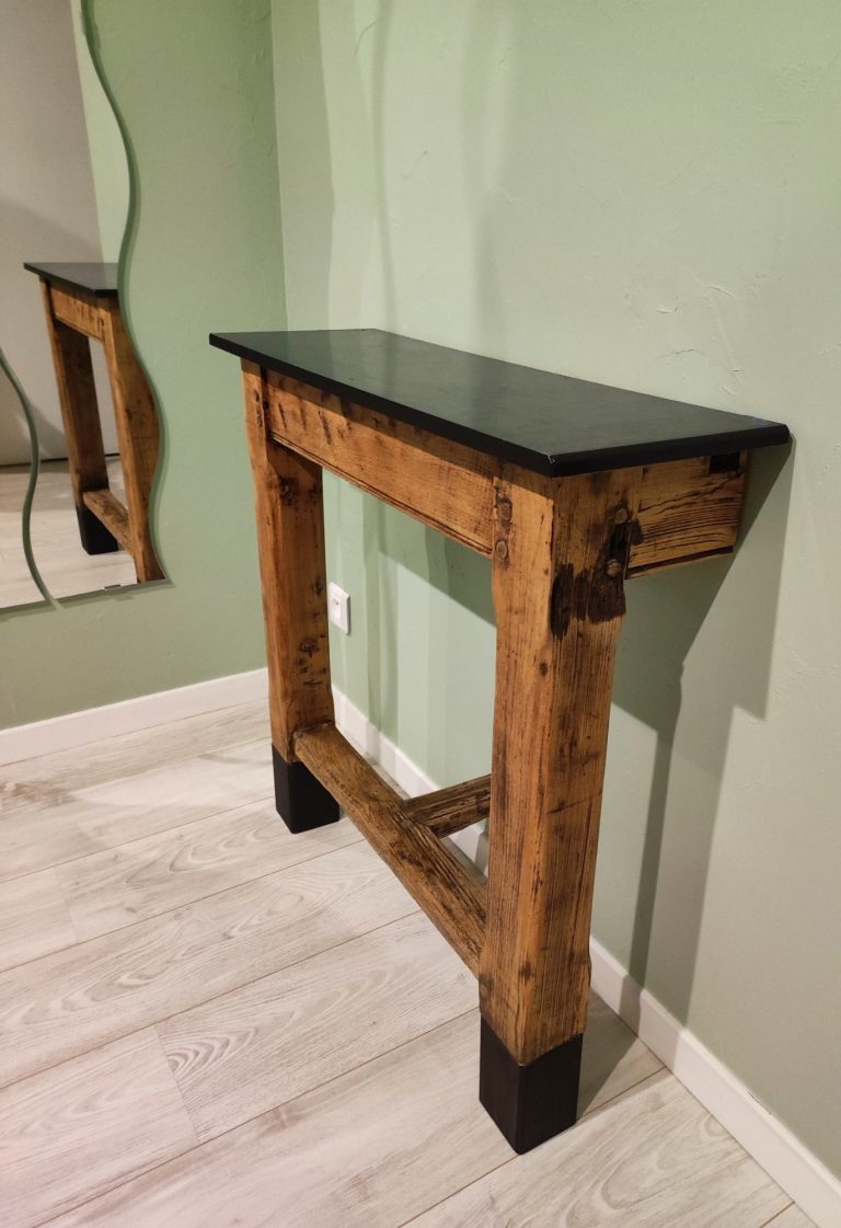 pied de table de ferme transformé