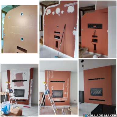 rafraîchissement d'un séjour après travaux